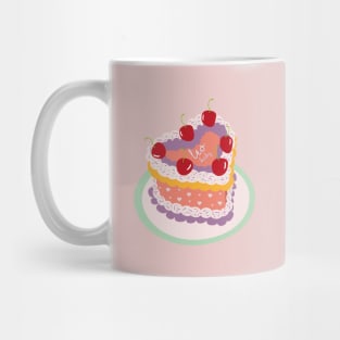 Leo Baby Heart Cake Design Mug